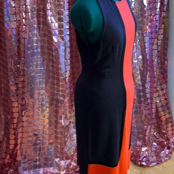 NWT WORTHINGTON sleeveless dress in block colors in size 12 - Picture 6 of 14